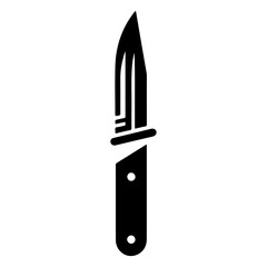 minimal knife icon, clipart, symbol, black color vector silhouette