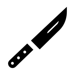 minimal knife icon, clipart, symbol, black color vector silhouette