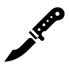 minimal knife icon, clipart, symbol, black color vector silhouette