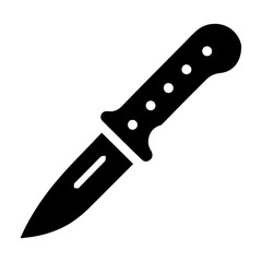 minimal knife icon, clipart, symbol, black color vector silhouette