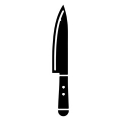 minimal knife icon, clipart, symbol, black color vector silhouette