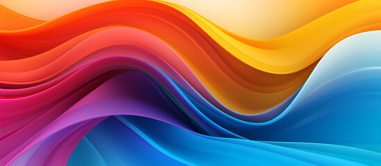 Abstract wavy background with curves lines. Concept of cover with dynamic effect 