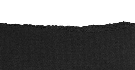 torn black pages with uneven texture edges. set of ripped black paper sheets png isolated on...