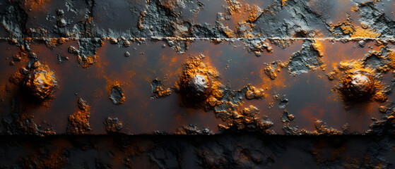 Rusted Metal Surface With Abundant Rust