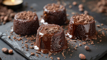 Indulge in Romance: Decadent Chocolate Lava Cake for Two – Perfect Valentine's Treat