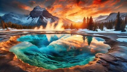 Beautiful views of icebergs and clean craters accompanied by the appearance of sunlight in the morning