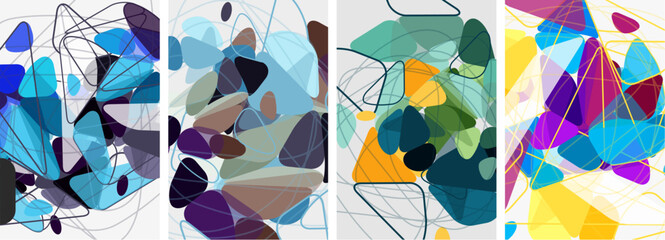 Triangle geometric abstract backgrounds. Vector illustration For Wallpaper, Banner, Background, Card, Book Illustration, landing page