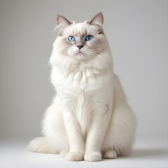 Obraz premium ragdoll cat sitting