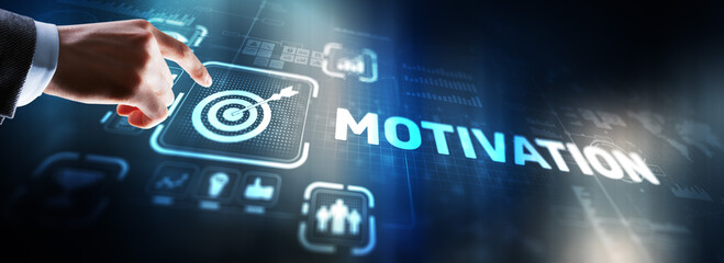 Motivation personality development concept. Achieving any goals