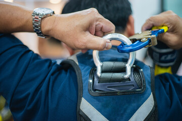 Industrial safety harness equipment with reflection