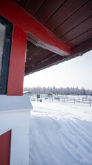 snow covered bridge
