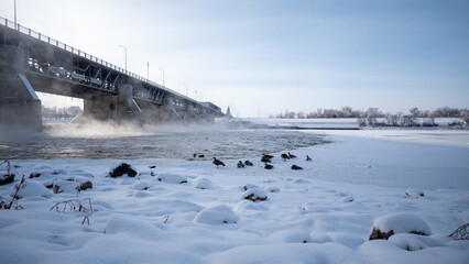 bridge in winter