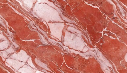 Red and white marble macro close-up 