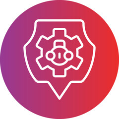 Cyber Privacy Icon Style