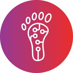 Digital Footprint Icon Style
