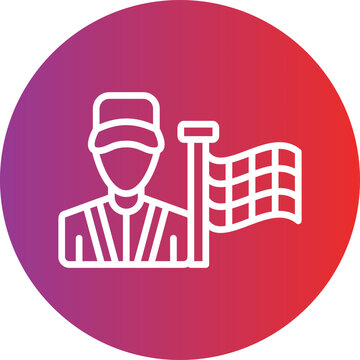 recommend clip art: Flagman Icon Style