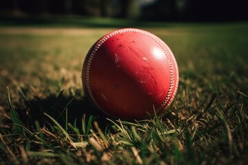 Cricket ball. Generative AI