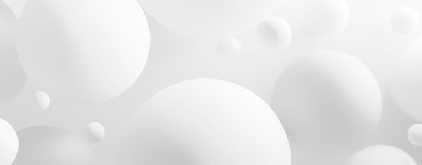 White Balls Background - 727613934