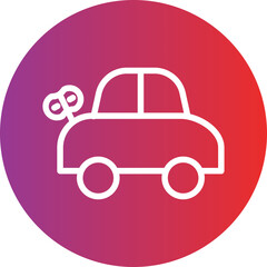 Car Toy Icon Style