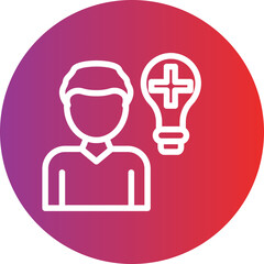 Positive Thinking Icon Style