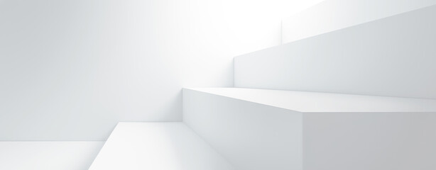 White Steps Background