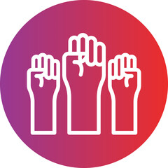 Fototapeta premium Democracy Icon Style