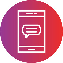 Mobile Messaging Icon Style