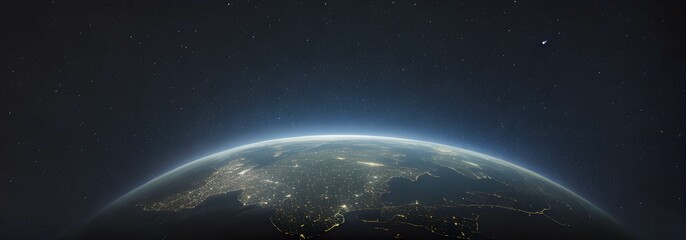 Obraz premium 宇宙のから見た地球