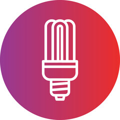 Fluorescent Lamp Icon Style