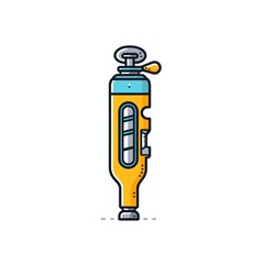 Vector cleaner cartoon icon illustration