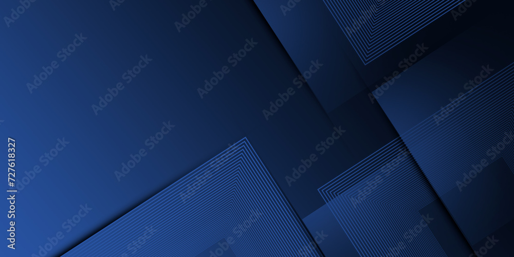 Wall mural abstract banner design with blue geometric background. abstract graphic design banner pattern backgr