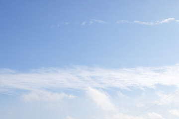 Naklejka na ściany i meble blue sky and white clouds sky background