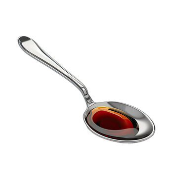 A Tablespoon With Ingredients.. Isolated on a Transparent Background. Cutout PNG.