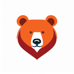Bear logo on a white background