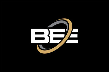 BEE creative letter logo design vector icon illustration