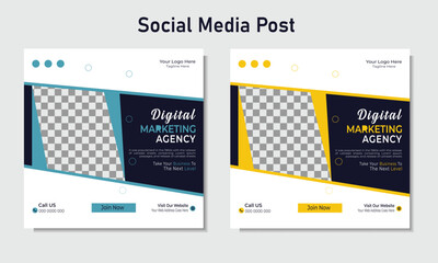 Creative social media post banner template, Corporate social media web banner design, Facebook Post, Instagram Post template . 