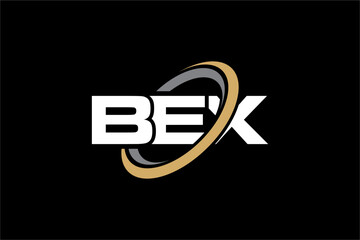 BEX creative letter logo design vector icon illustration