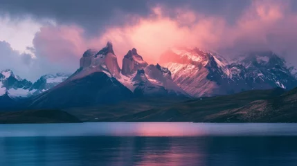 Fotobehang Cuernos del Paine Torres del Paine