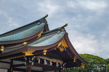 Fototapeta premium 愛知 真清田神社 拝殿と本殿
