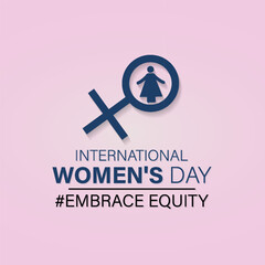 International Women's Day celebrated every year of March 8, Women's right Vector banner, flyer, poster and social medial template design.