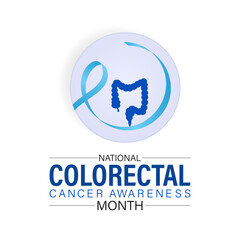 National Colorectal Cancer Awareness Month Observed every year of March, Medical Awareness Vector banner, flyer, poster and social medial template design.
