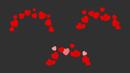 Red Flying Hearts Valentine’s Day