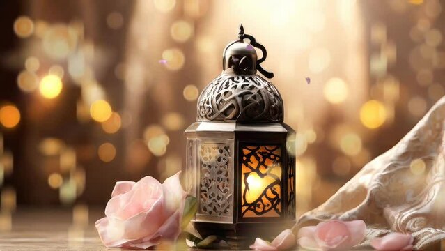 Soft Islamic lights background