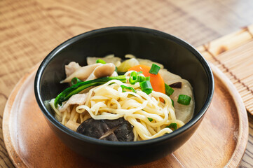 鍋の〆のラーメン