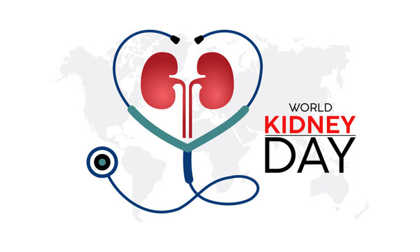 World Kidney Day Observed every year of March 14, Medical Awareness Vector banner, flyer, poster and social medial template design.