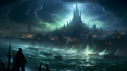 Storm&rsquo;s Embrace: The Castle Seafront