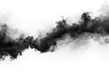 black smoke on white background,Abstract black smoke on white background.