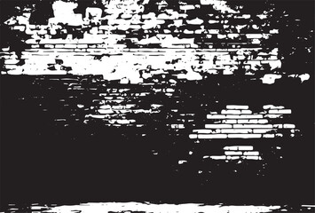 Fototapeta premium Texture of a brick wall with cracks and scratches which can be used as a background