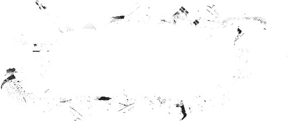 Glitch distorted grange shape . Noise grungy border frame . Trendy defect error shapes . Glitched frame .Grunge textured . Distressed effect .Vector shapes