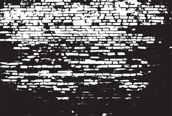 Texture of a brick wall with cracks and scratches which can be used as a background